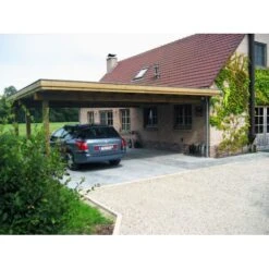 Carport Mural B22 En Bois 471x544 Cm -Spaxes Boutique carport mural b22 en bois 471x544 cm 1