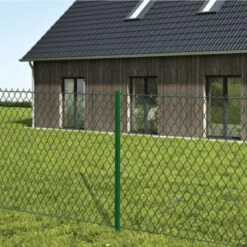 Grillage Simple Torsion Plastifié Vert – Maille 50 X 50 Mm – Rouleau De 25 Ml