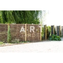 Panneau Claustra En Noisetier Tressé En Horizontal Qualité Pro. Clôture Naturelle Bois -Spaxes Boutique panneau claustra en noisetier tresse en horizontal qualite pro cloture naturelle bois 1 5