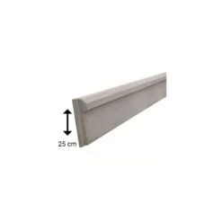 Plaque De Soubassement 250x25 – Demi Chaperonnée