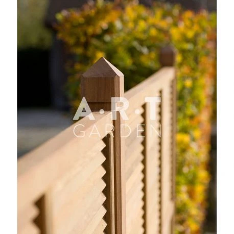 Poteau Bois Exotique Carré 14,1x14,1 Cm Pointe De Diamant Collstrop Exo 2 Poteau Bois Exotique Carré 14,1x14,1 Cm Pointe De Diamant Collstrop Exo – Image 2